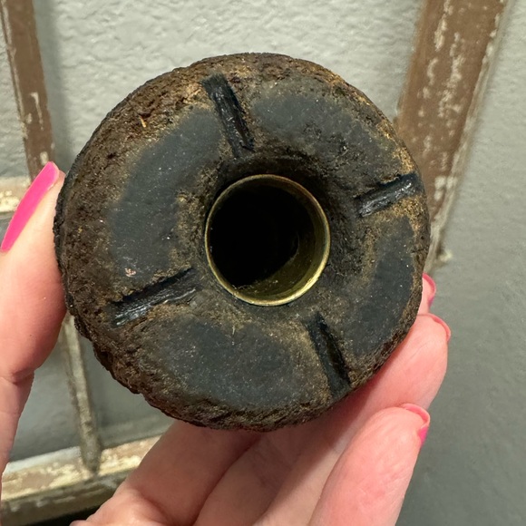 Antique Primitive Wood Spool Loom Bobbin - Picture 3 of 4